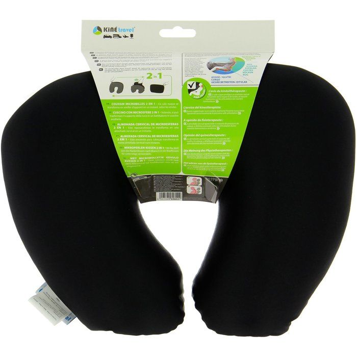 Oreiller Cervical Rond En Microbilles – Ultra Doux, Léger, Parfait Pour Voyage, Voiture, Canapé