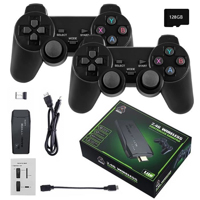 Console Retro Gaming SCRIMEMO – 20 000+ Jeux Classiques – 2 Manettes Sans Fil – HDMI Plug & Play – 128 Go – Cadeau Famille