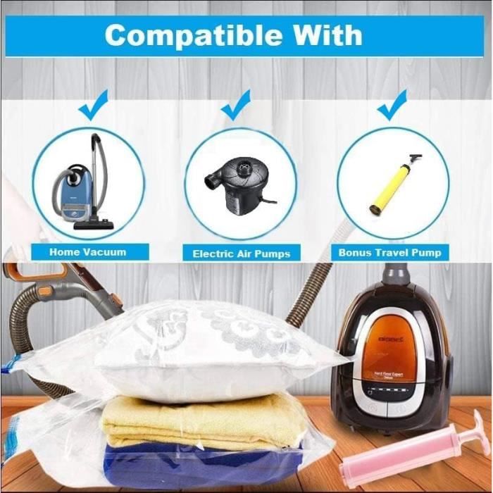 Aspirateur pour sac on sale de rangement sous vide