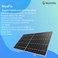 NuaSol Kit de montage pour centrale électrique de balcon | 4 supports de panneau solaire | 30°-60° | support de panneau solaire-4
