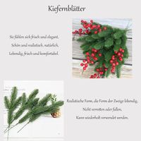 INSANYJ 50 Pièces Branche De Sapin Artificiel Comme Réel