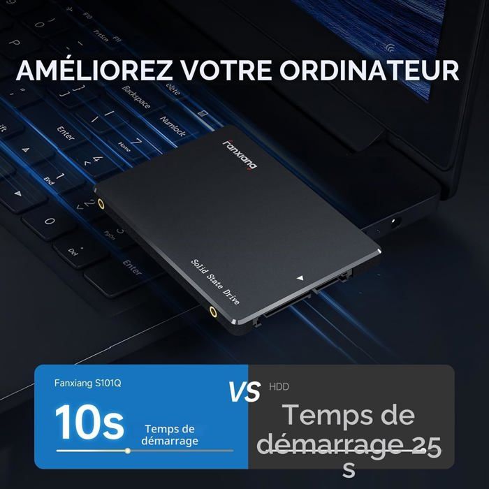 Disque Dur SSD Sata interne Fanxiang S101Q SSD 1To 2.5
