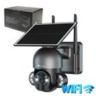 Ctronics 4MP Caméra Surveillance WiFi Solaire Extérieur sans Fil PTZ Batterie 10000mAh Vision Nocturne Couleur Détection Humaine