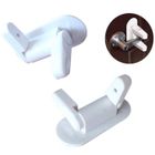 BRAND 2 Pcs Sokey Sécurité Enfants Bloque Porte Fenêtre Serrure à Levier Adhésive Amovible Rotative à 180°Blanc
