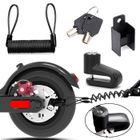 MAXLABER Cadenas Antivol Trottinette electrique Vélo Moto, Cadenas Velo avec Cable de Rappel pour Antivol Trottinette Electrique Xiaomi M365