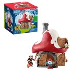 Coffret Maison des Schtroumpfs avec 2 figurines, schleich 20803 Les Schtroumpfs™, 4 pièces, dès 3 ans