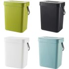 Vvikizy conteneur de comptoir domestique Petit bac à compost de cuisine 3L, poubelle de cuisine, Noir élégant 3L : 16,1*13*20,5 cm