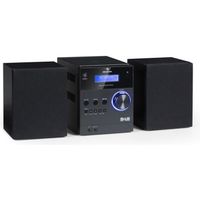 auna MC-20 DAB Micro chaîne stéréo CD MP3 radio FM DAB+ Bluetooth - noir