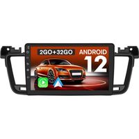 AWESAFE Autoradio Android 12 pour Peugeot 508 (2012-2016) [2Go+32Go] avec 9 Pouces Écran Tactile Carplay Android Auto GPS Wi-FI