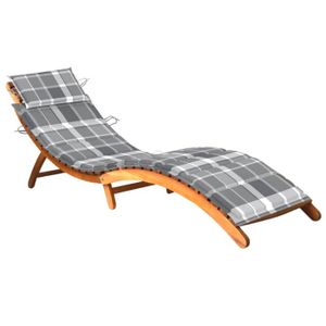 CHAISE LONGUE Confortable Chaise longue de jardin - avec coussin