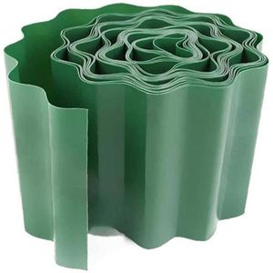 BORDURE Bordure de jardin en plastique pour pelouse - Modèle 10cm x 9m - Couleur verte