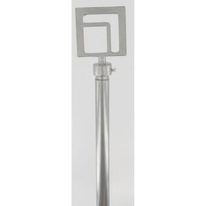 Kit Tringle à Rideaux Métal Extensible Embout Carré Gris 210