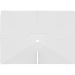 PARASOL Toile de parasol rectangulaire 4x3 m, Parapenda - Blanc