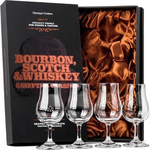 WHISKY BOURBON SCOTCH Lot De 4 Verres À Whisky, Scotch, Bourbon | Lot De