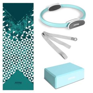 TAPIS DE SOL FITNESS Kit 4 accessoires de yoga FITFIU Fitness - KITWELL