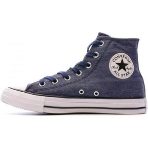 BASKET Baskets montantes Chuck Taylor All Star - Converse - Marine - Tige textile - Fermeture lacets - Femme