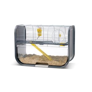 CAGE Cage Complète Pour Hamster Geneva Grise Avec Bac T