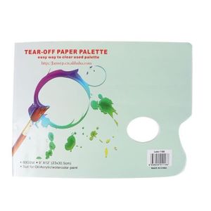 ifundom 1 Papier De Palette Jetable Plaque De Mélange De Peinture Bac à  Peinture en Papier Multifonction Palettes Bloc De Papier pour Palette
