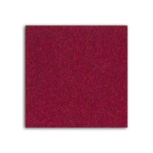 TISSU MLLE TOGA Tissu glitter thermocollant - A4 - rouge
