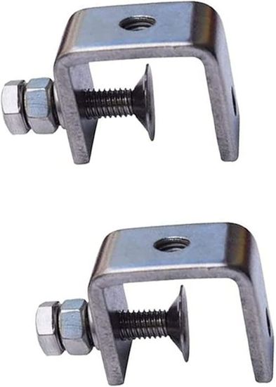 Lot De 2 Serre-joints De Table En Acier - Profondeur Gorge 60 Mm - Pour Meulage, Coupe - 200 Mm Capacité