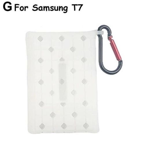 Etui De Protection Pour SSD Samsung T7 - Noir, En Sachet - Compatible Avec Les Disques Durs Externes T7
