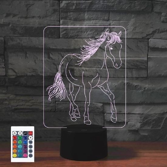 Lampe 3D Spiderman LED USB Avec Télécommande 16 Couleurs - Noir