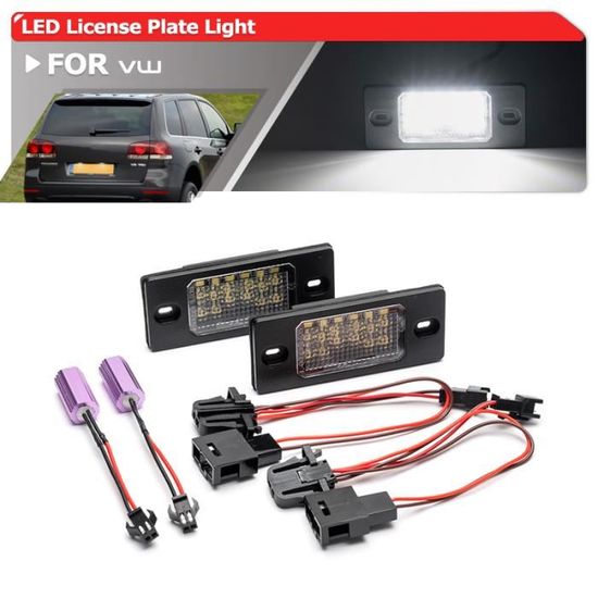 Feux De Plaque D'immatriculation Pour BMW E53 X3 E83 - Lot De 2, 12V, Blanc, Neufs