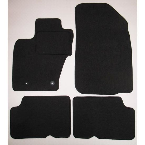 Tapis De Sol Conducteur Sur Mesure Pour Dacia Duster 2WD 2014-2018 - Côté Gauche Seulement - Fabriqué En Italie - Fond Antidérapant Et Talonnette Renforcée