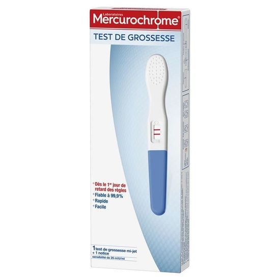 LOT DE 4 MERCUROCHROME Test de grossesse mijet + 1 notice Cdiscount Santé Mieux vivre