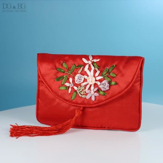 Lot De 2 Pochettes De Voyage Henri Bendel - Sacs à Chaussures En Tissu Brodé, Neufs Sans étiquette