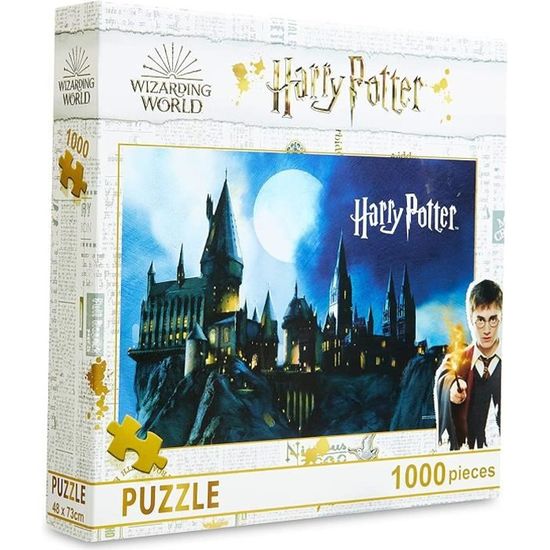 Puzzle Harry Potter - Autrement - Chateau de Poudlard - 1000 pièces - Coffret 4 puzzles 250 pièces