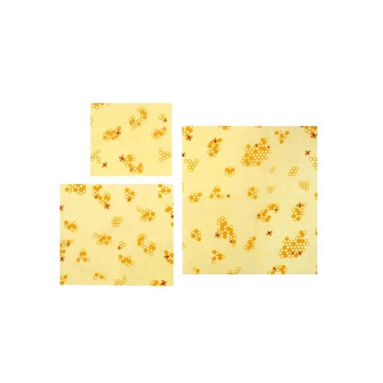Emballages Alimentaires En Cire D’abeille - Lot De 3, Lavables, Pour Conserver Fruits, Légumes, Pain