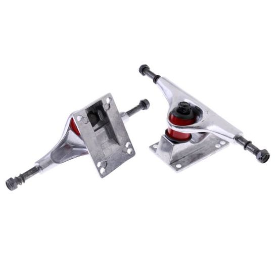 2 Camions De Skateboard – Argent Et Noir, Sans Marque, Pour Remplacement Ou Custom