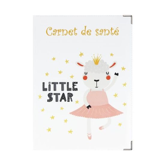 Protège carnet santé enfant couleur motif little star Color Pop - France - 22 x 16 cm