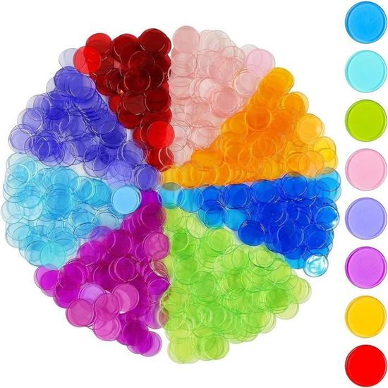 Kit Bingo Magnétique 700 Jetons + 7 Bâtons - Jeu Éducatif Enfants & Adultes, Pratique Pour Rangement