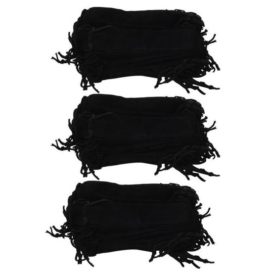 50 Pochettes à Stylos En Velours Noir – Dimensions 17,5 X 3,5 Cm – Flanelle Douce – Idéal Pour Organisation, Cadeaux, école, Bureau