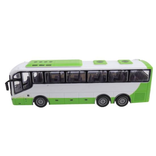 Grand Bus Télécommandé RC Pour Enfants – Couleurs Vives, Modèle Éducatif En ABS, Télécommande Incluse – Idéal Pour Jouer à L’Extérieur (Voyage, Rouge)