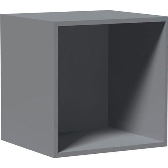 DIVERS Cube de rangement empilable - 35,5 x 35,5 cm - Noir pas