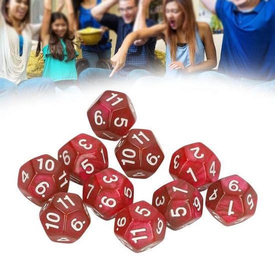 40 Dés D4 En Acrylique Gemme Rouge - Pour Jeux De Rôle, Donjons, Collections, Neufs