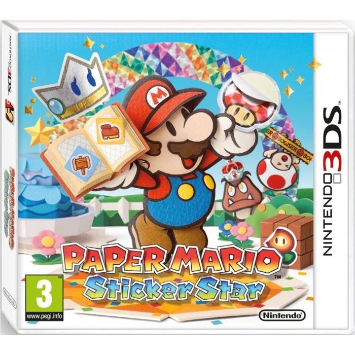 STICKERS AUTOCOLLANT TRANSPARENT POSTER A4 VIDEO GAMES JEUX V.MARIO BROS ETOILE