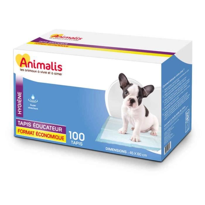 Animalis - Tapis Éducateurs Format Économique pour Chiot - x100