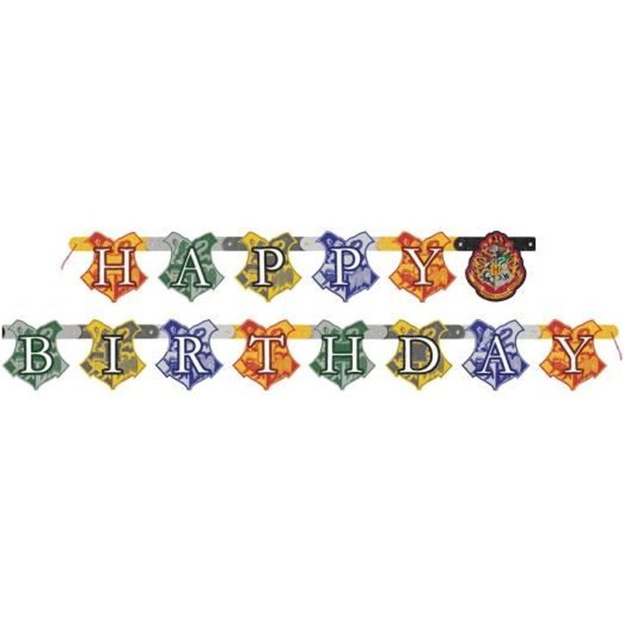 Bannière happy birthday Harry Potter 182 cm