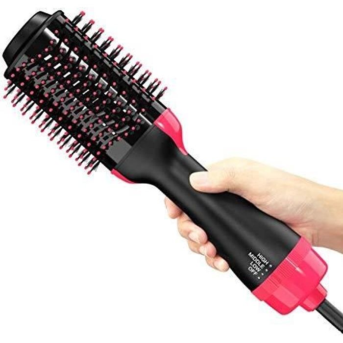 One Step sèche cheveux, Brosse à Air Chaud Infrarouge 2 en 1,Un Sèche-Cheveux En Une Étape,Salon Air Chaud Paddle Brosse à cheveux G