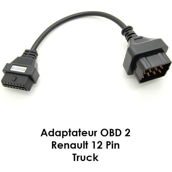 Adaptateur Renault truck 12 pins - OBD2