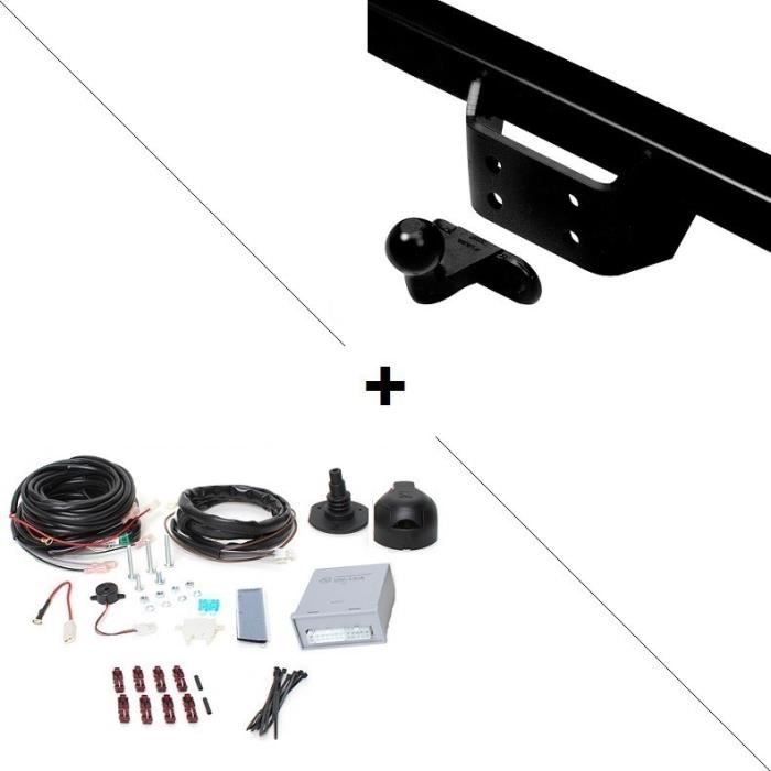 Bosal Oris - Attelage Ford Transit Custom - Tourneo Custom (11-12-) Standard+ faisceau universel 7 broches + boitier électronique -