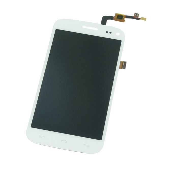 Ecran Complet LCD + Tactile pour WIKO DARKMOON Blanc.