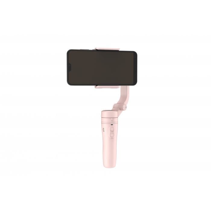 FeiyuTech VLOG Pocket Support de Poche pour Smartphone 3 Axes, stabilisateur portatif pour iPhone/Samsung/Huawei Android - Rose