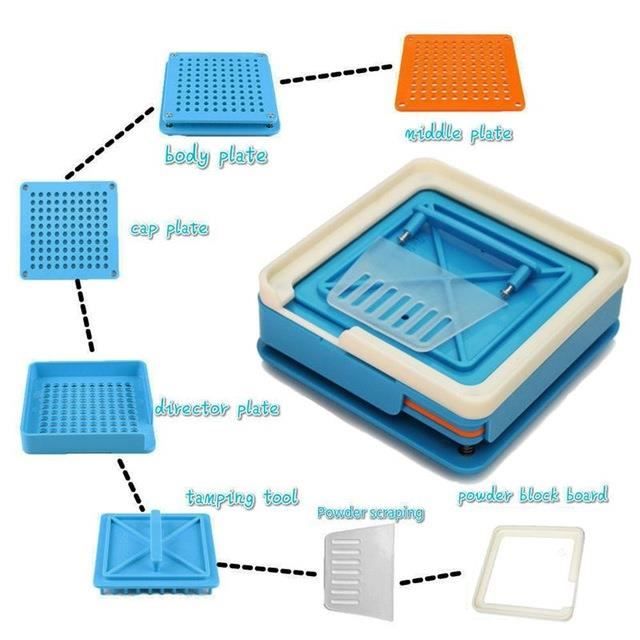 Machine de remplissage de plaque de remplissage de Capsule Non toxique portative Durable de remplisseur de Capsule de 1p*ES7389