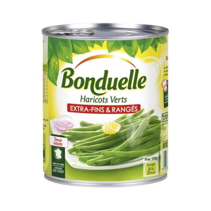 BONDUELLE Haricots verts - Extra Fins & Rangés - 440 g