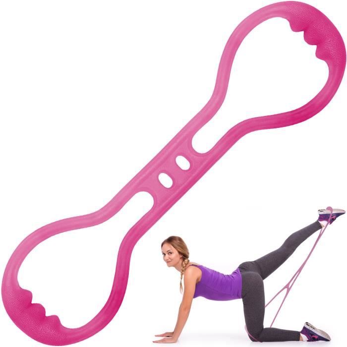 CampTeck U6824 Bande Elastique Fitness pour Butt Fessiers Jambes Entranement Exercice, Brazilian Butt Lift, Yoga, Pilates - Rose